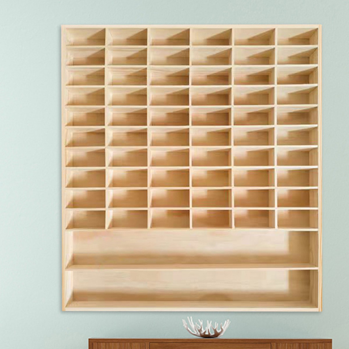 60/62/80 Grid 1:64 Toy Car Model Display Storage Case Wood Shelf Show Collection