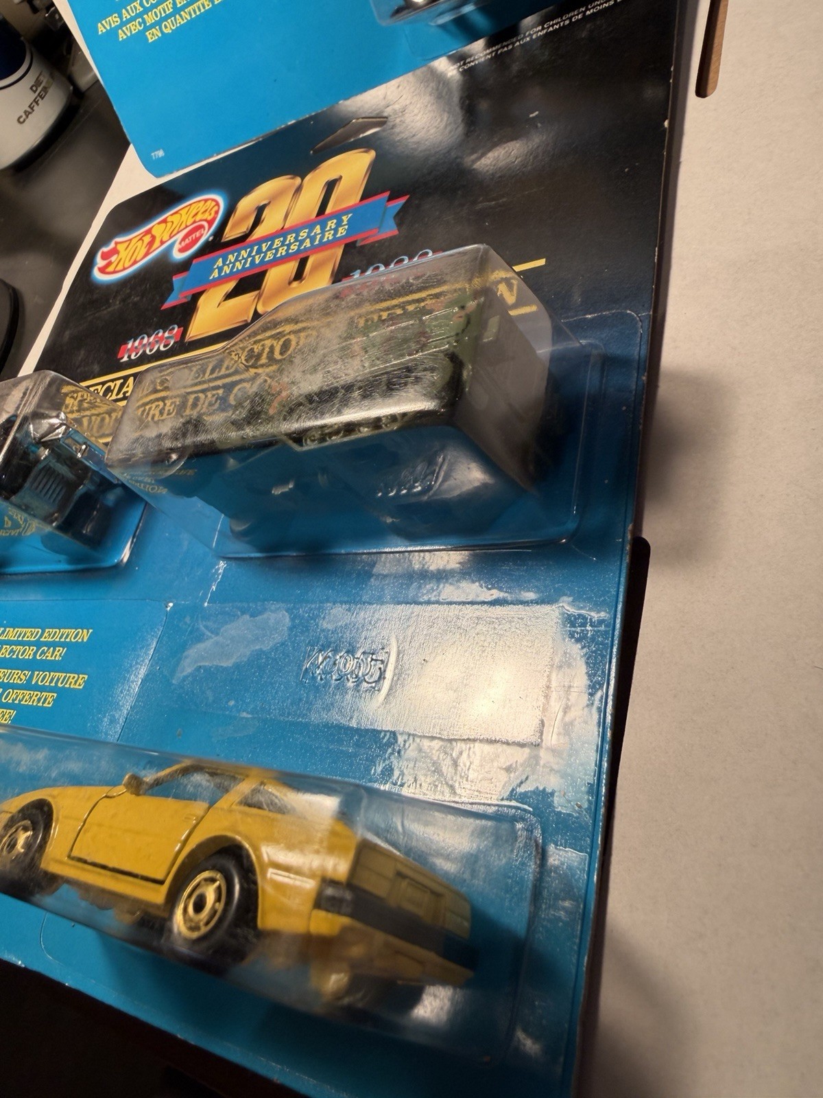 Hot Wheels 1988 20th anniversary LOT of 2 three car sets please see photos