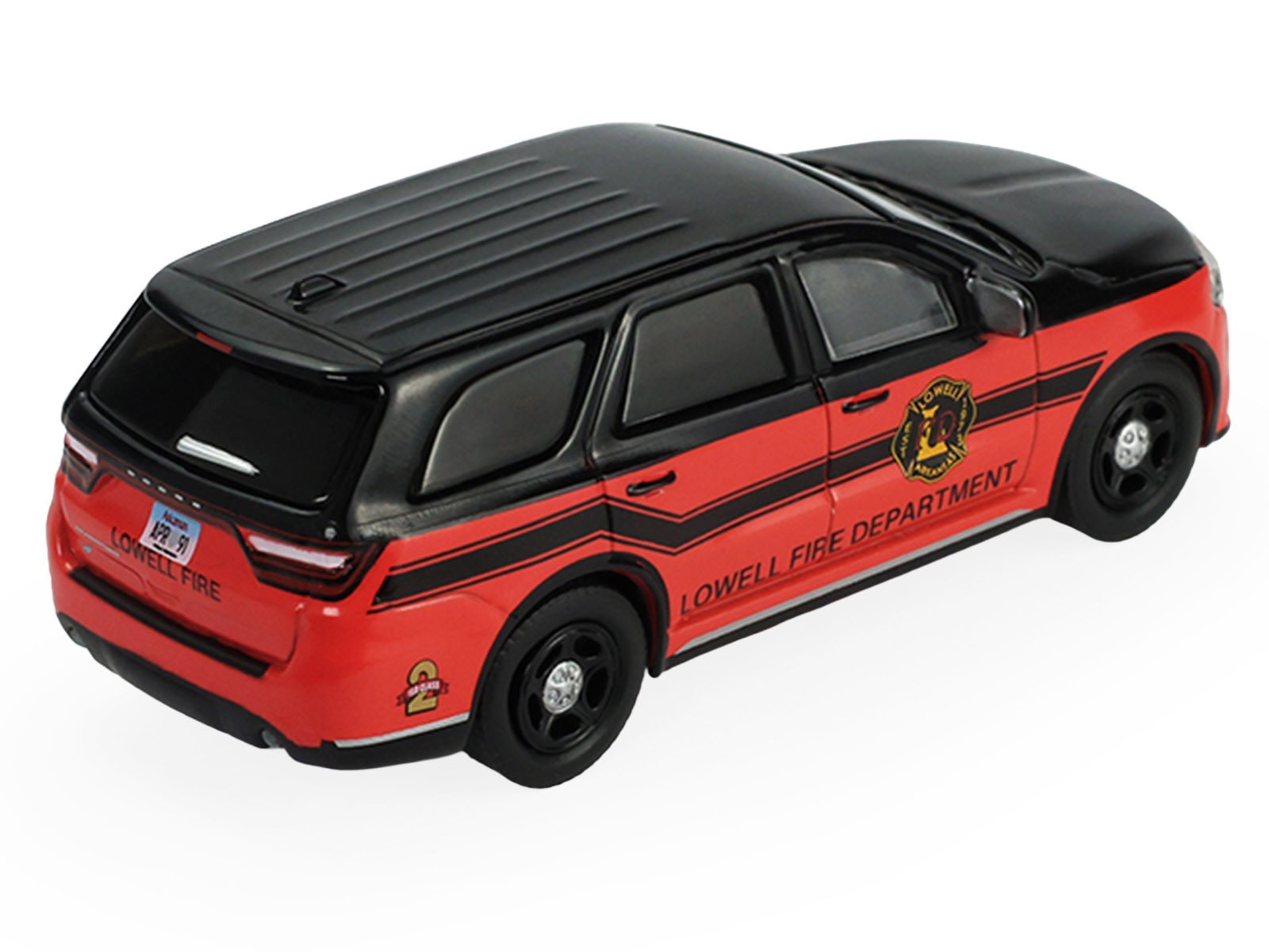 2019 DODGE DURANGO “LOWELL, AR FIRE DEPT.” RED & BLACK 1/64 GREENLIGHT 67070 C