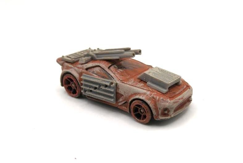 Custom Mad Max Zombie War Wasteland Road Warrior Truck 1/64 Hot Wheels Vehicle