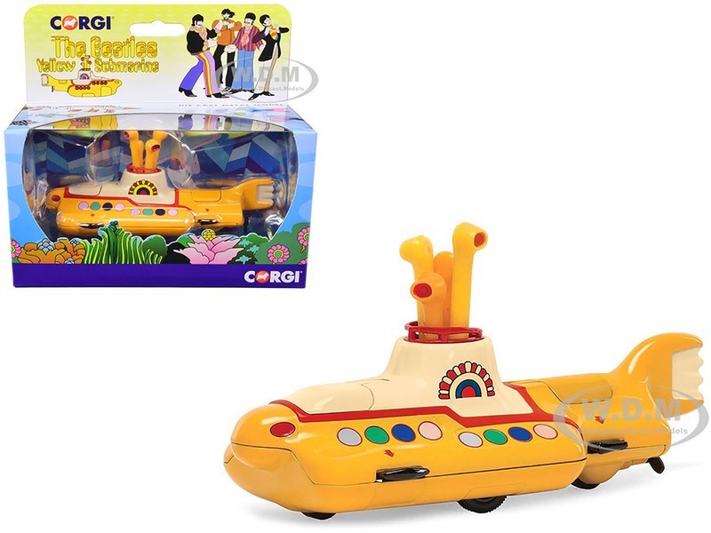 THE BEATLES YELLOW SUBMARINE W/FIGURES DIECAST MODEL BY CORGI CC05401