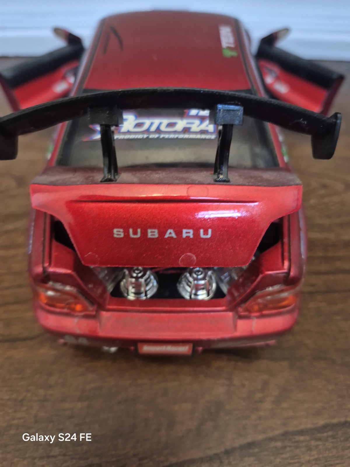 Jada Toys Import Racer 1:18 Scale Red Metallic Subaru WRX STi Sedan No Box