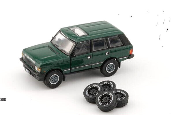 BM Creations 1992 Land Rover Range Rover Classic LSE Green LHD 1:64 Diecast Car