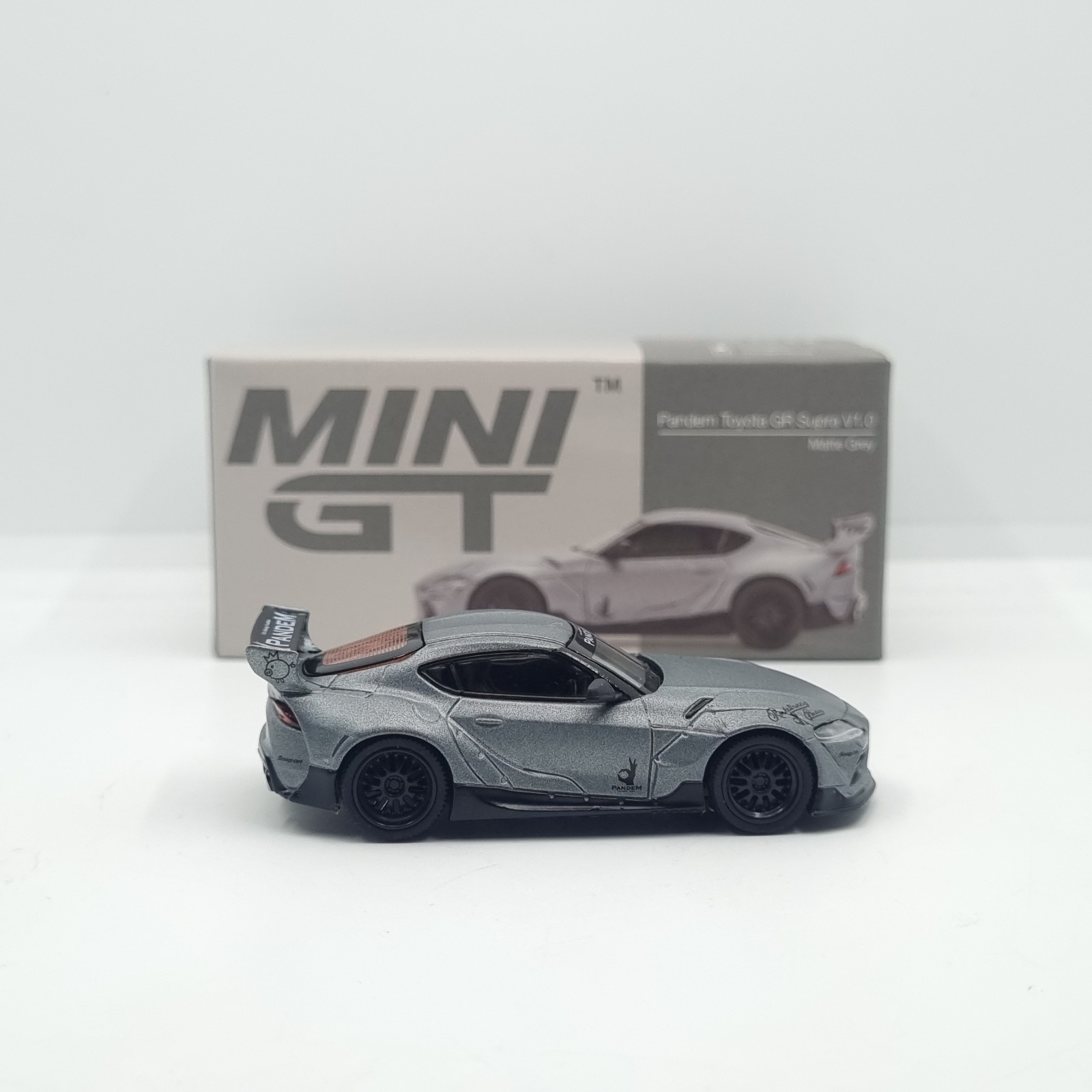 Mini GT Pandem Toyota GR Supra V1.0 Matte Grey RHD MGT00250-R