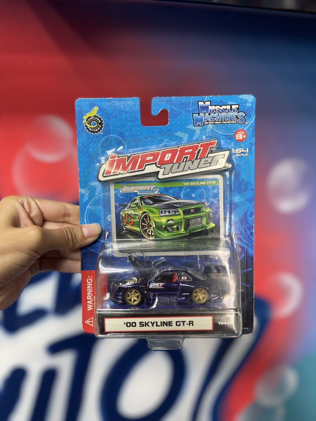2004 Muscle Machines Import Tuner ’00 Skyline GTR 1:64 T04-32
