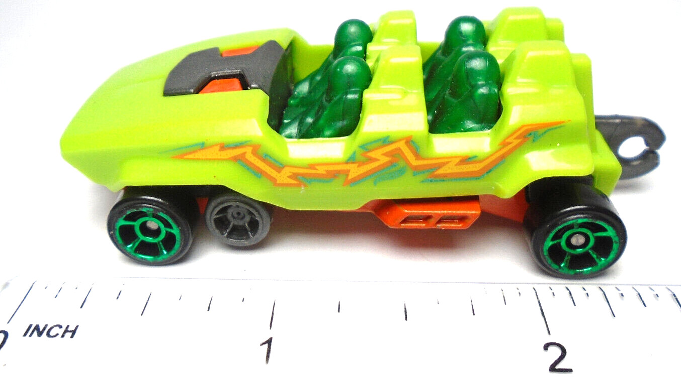 2020 HOT WHEELS LOOPSTER GREEN 1:64 DIECAST 2 3/4″ ROLLER COASTER CAR W/ ORANGE