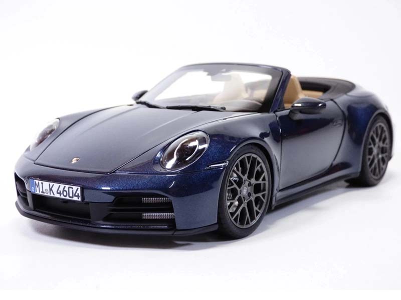 2025 Porsche 911 Carrera Cabriolet – Yachting Blue Metallic Diecast 1:18 Scale –