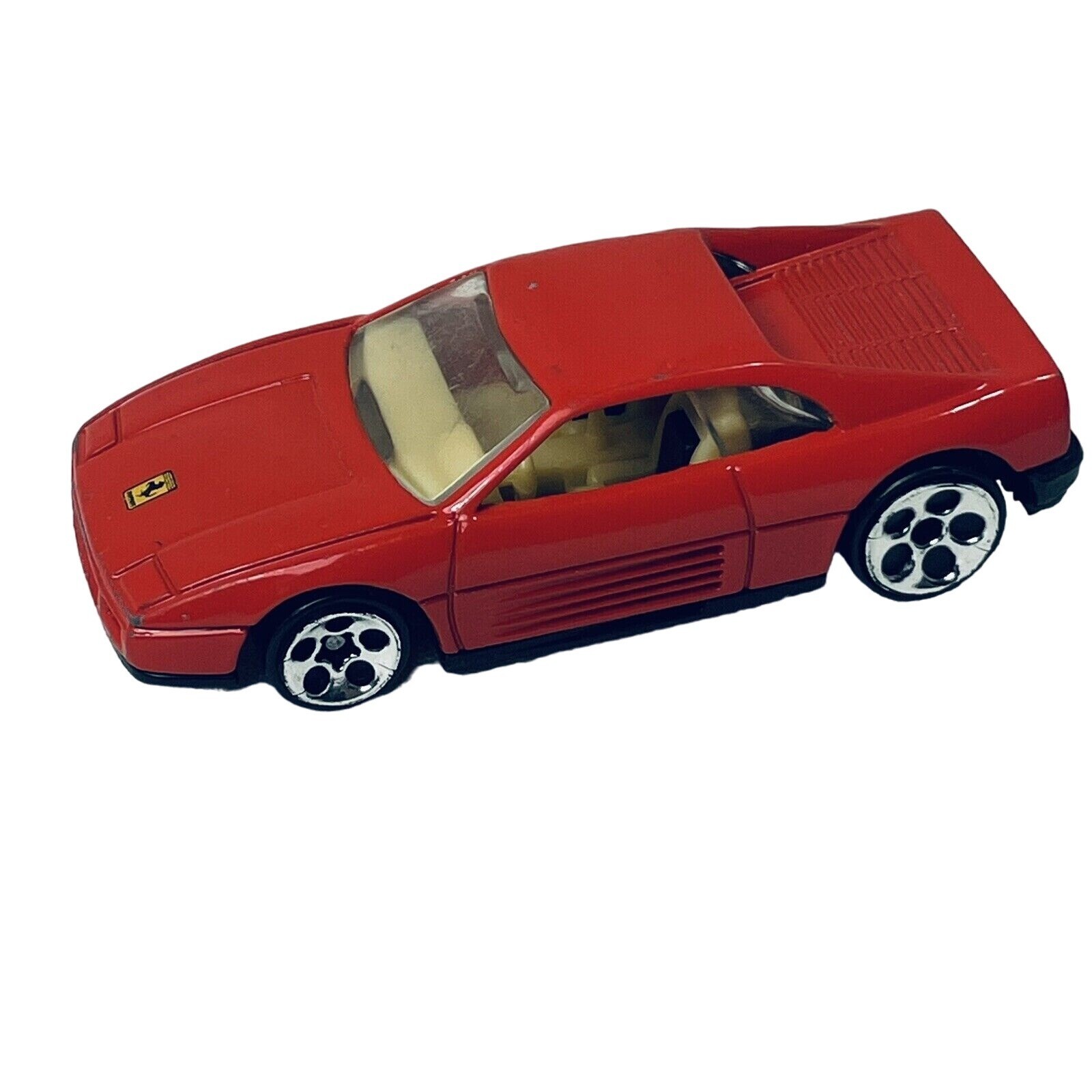 Hot Wheels 1998 Ferrari 348 – Red with Tan Interior Black 5 Dot Wheels