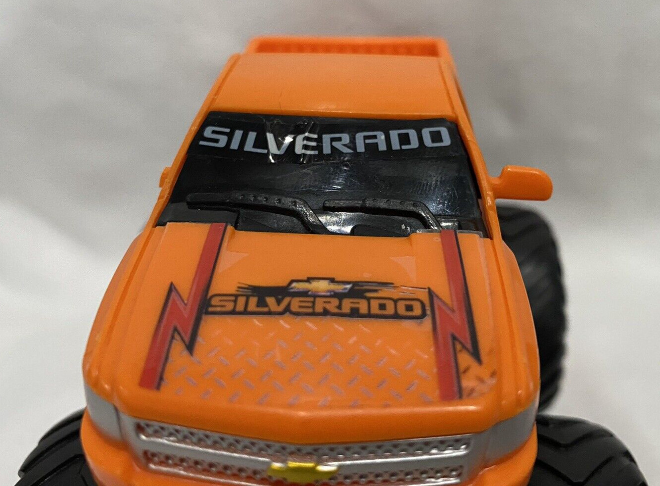 Chevy Silverado Friction Powered Push And Go Monster Truck Off Road Big Wheels