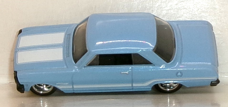 LOOSE 2026 HOT WHEELS 1:64 LIGHT BLUE ’63 CHEVY ll WHEEL SWAP REAL RIDERS