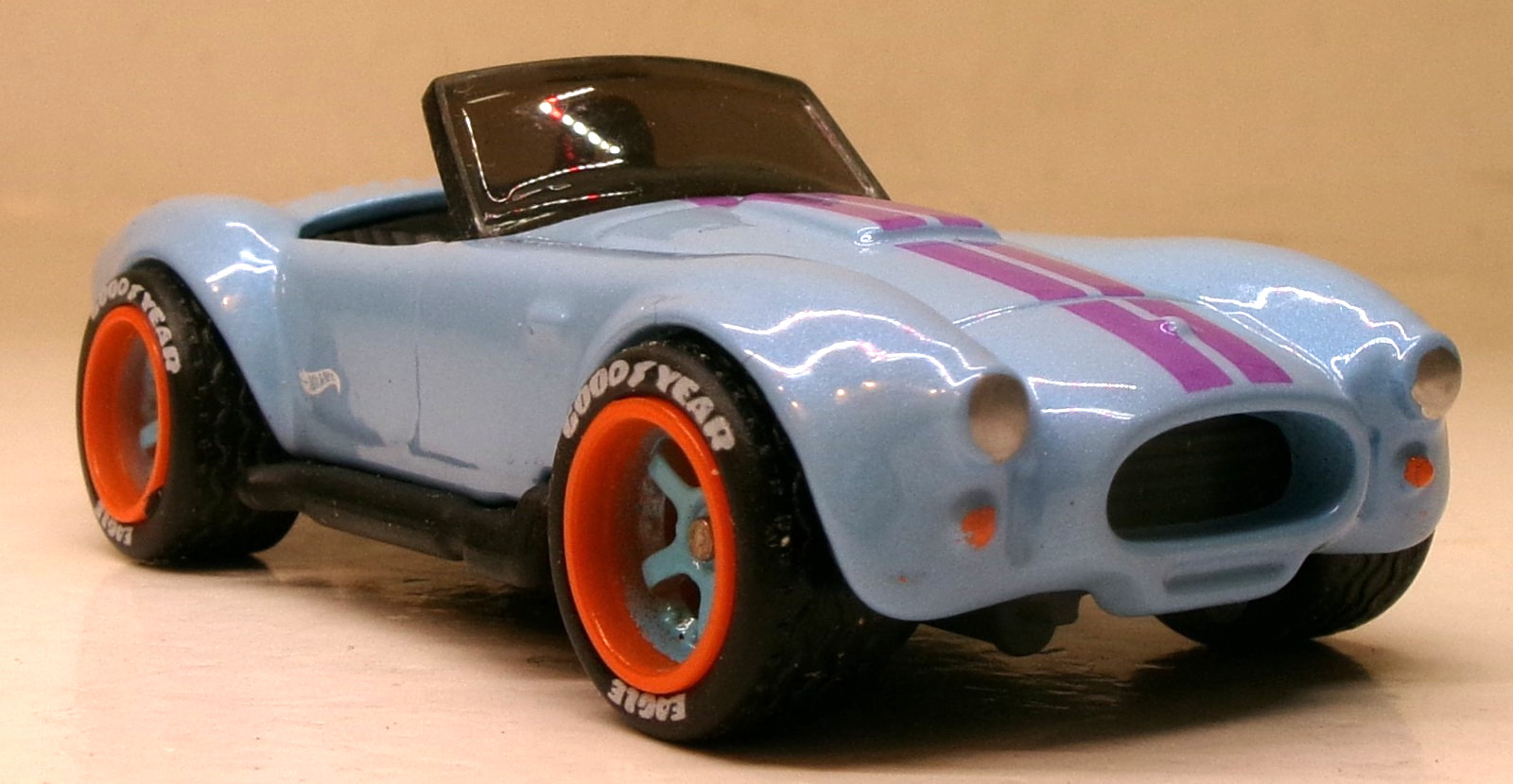 LOOSE 2026 HOT WHEELS 1:64 BLUE SHELBY COBRA 427 S/C WHEEL SWAP REAL RIDERS