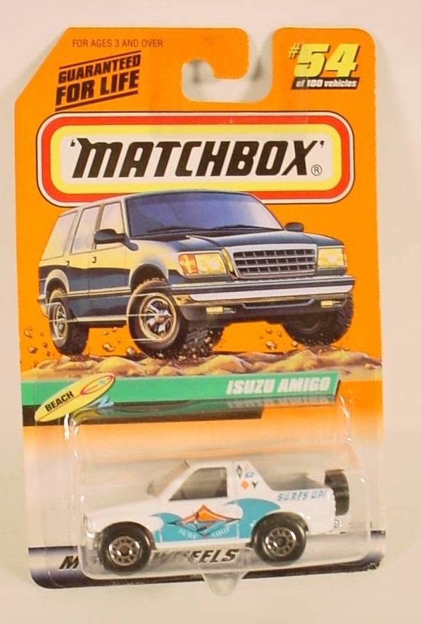 MATCHBOX # 54 WHITE ISUZU AMIGO MB52-E9
