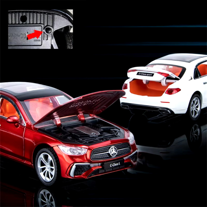 1/24 C260 L C-Class Alloy Car Model Diecasts Metal Toy Vehicles Car Model Simula