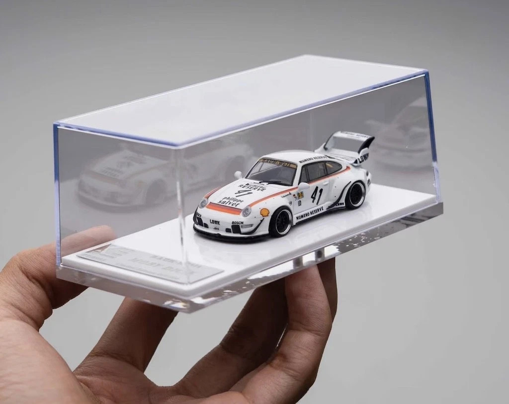 PORSCHE RWB 993 LBWK SHELL #41 1/64 SCALE DIECAST CAR MODEL BY XKE MODELS