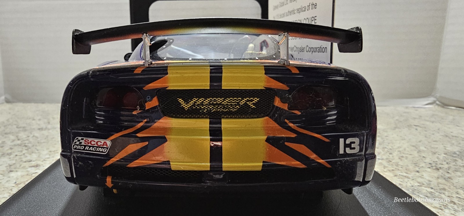 AutoArt Bob Woodhouse 1:18 Dodge Viper Comp Coupe #715/6000 With COA