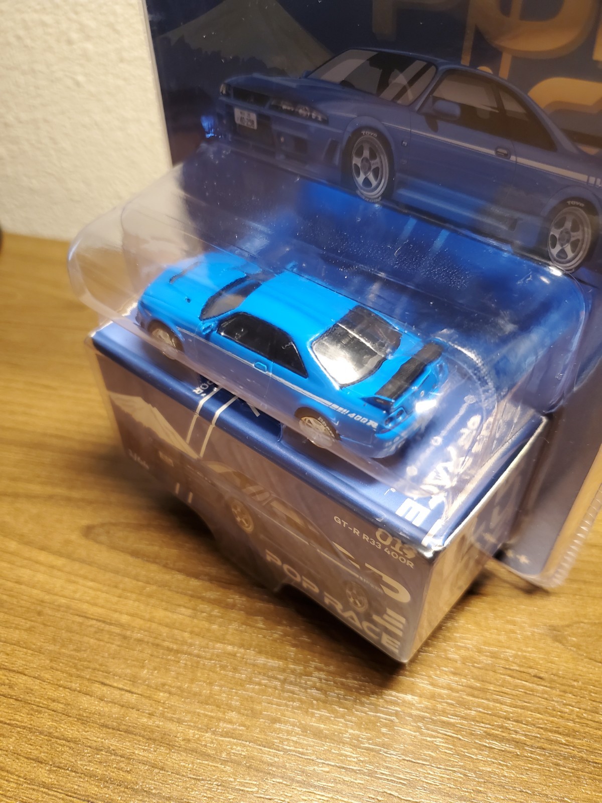 Pop Race Enigma Exclusive Nissan Skyline GTR R33 Nismo 400R Championship Blue