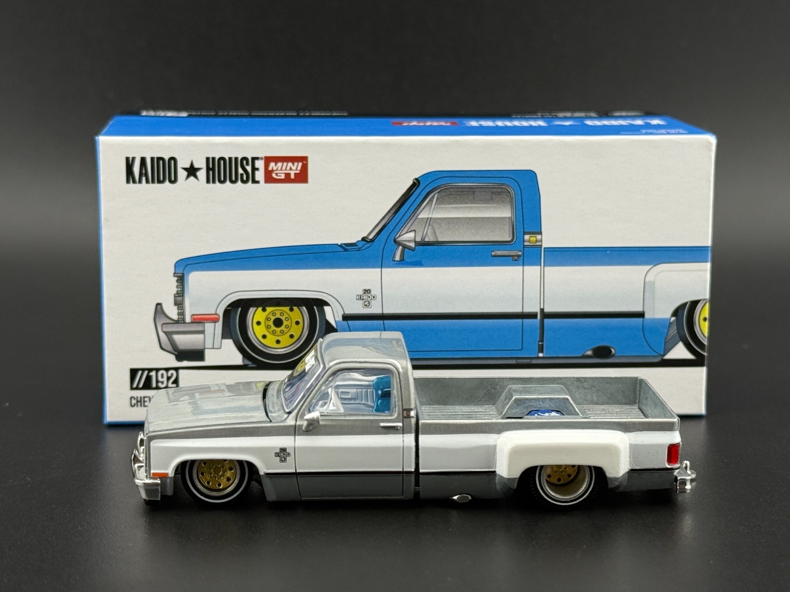 Kaido House x Mini GT Chevy Silverado Dually Vintage Spec V1 #192 1/64 CHASE