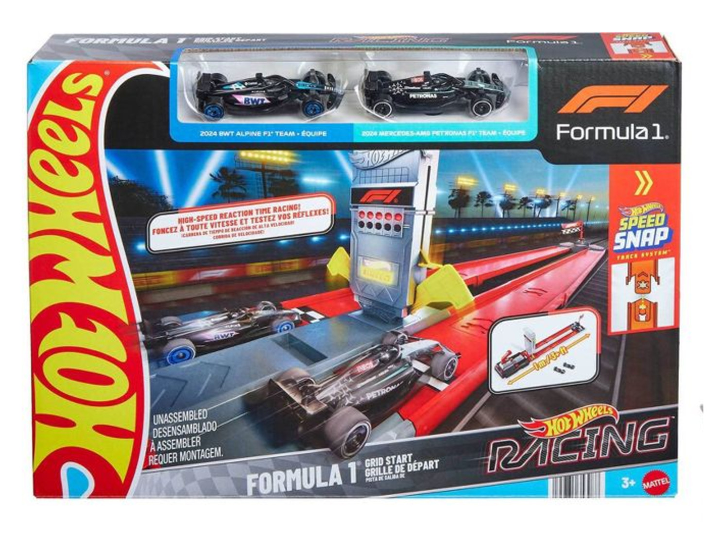 Hot Wheels Racing Formula 1 Grid Start Track Set + 2 F-1 Cars SEALED & BRAND NEW