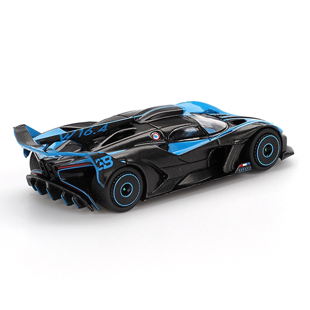 MINI GT BUGATTI BOLIDE PRESENTATION 1/64 DIECAST CAR 2-TONE BLACK BLUE MGT01063