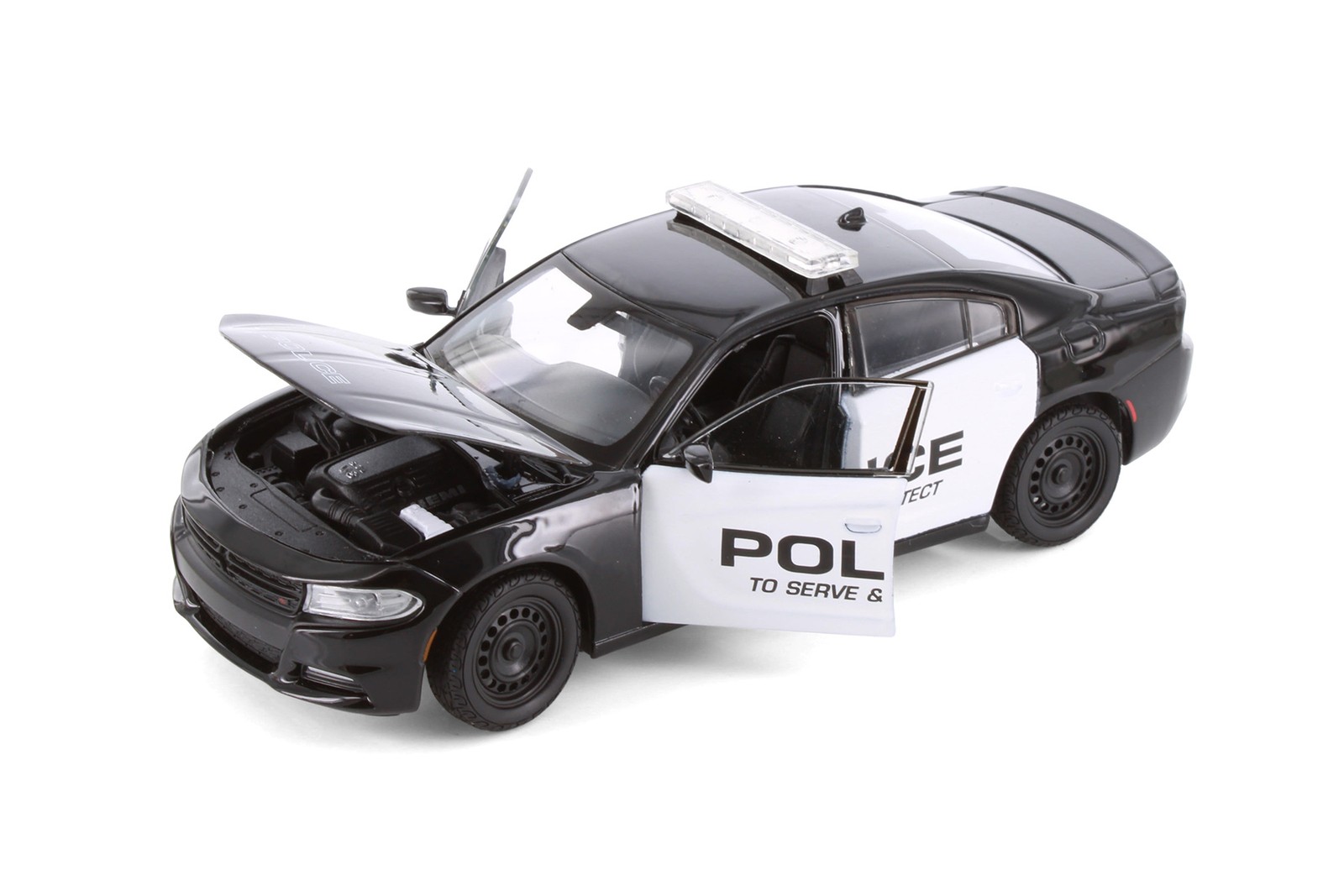 BOX OF 4 2016 DODGE CHARGER PURSUIT POLICE 1/24 DIECAST CAR SHOWCASTS 24079P/4D