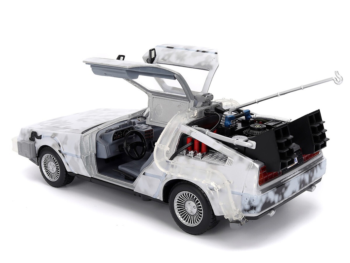 JADA BACK TO THE FUTURE DMC DELOREAN TIME MACHINE 1/24 FROSTED VERSION 36145
