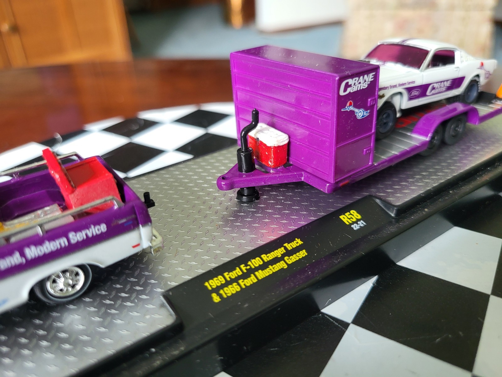 m2 Custom Purple Hornies Flow tech 69 Ford F100 Ranger Truck & 66 Ford Mustang