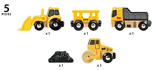 BRIO Construction Vehicle Set 33658 for ages 3 and up. [Toy Wooden Toy