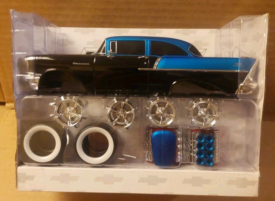 M2 Machines Castline Model Kit 1957 Chevrolet 150 Blue And Black
