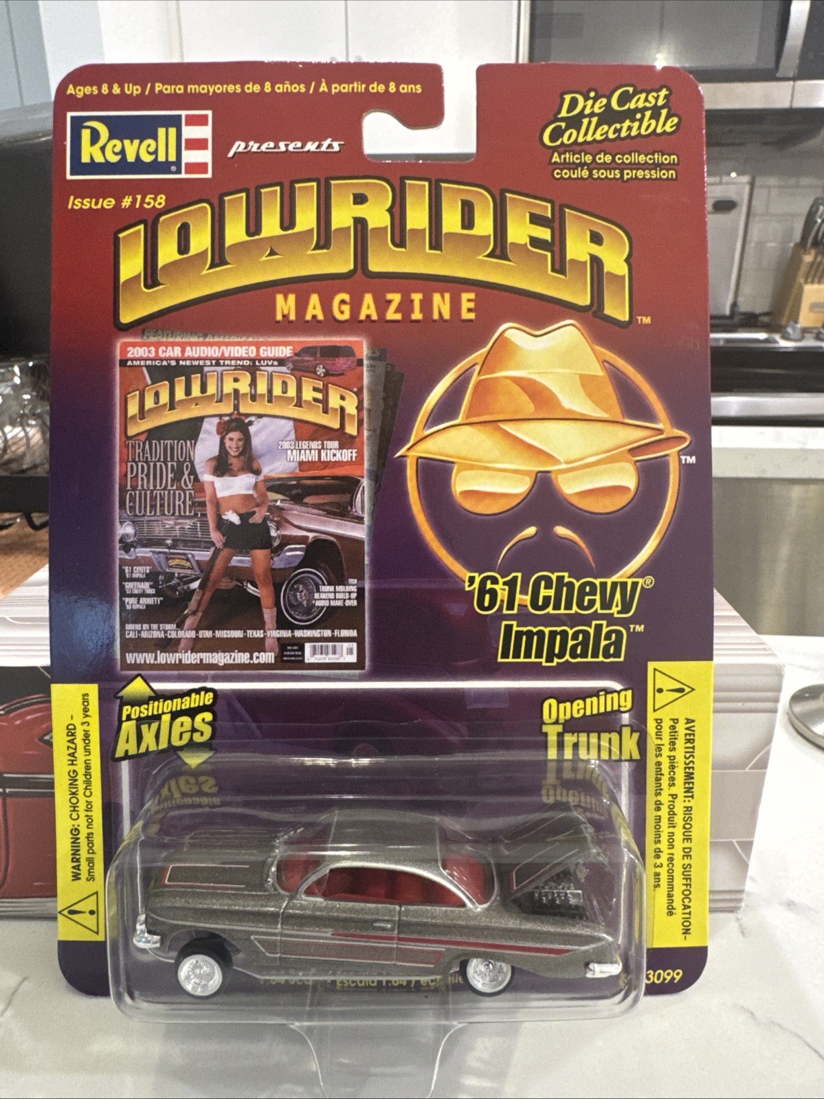 A Revell 86-3275 Lowrider Magazine 61 Chevy Impala 1/64 🔥Rare Gray🔥