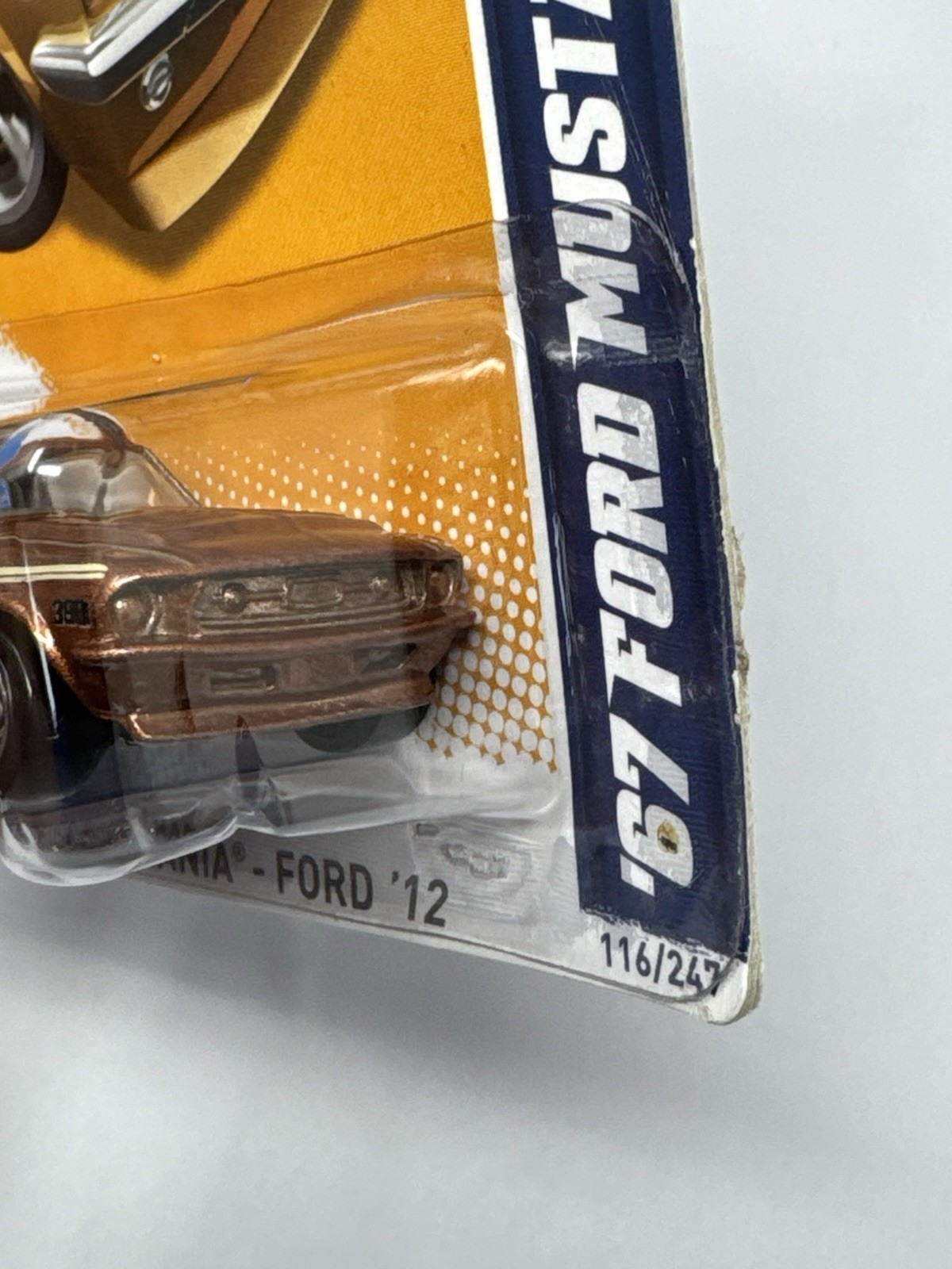 Hot Wheels 2012 Muscle Mania Copper Bronze ‘67 Ford Mustang Coupe #116 A1