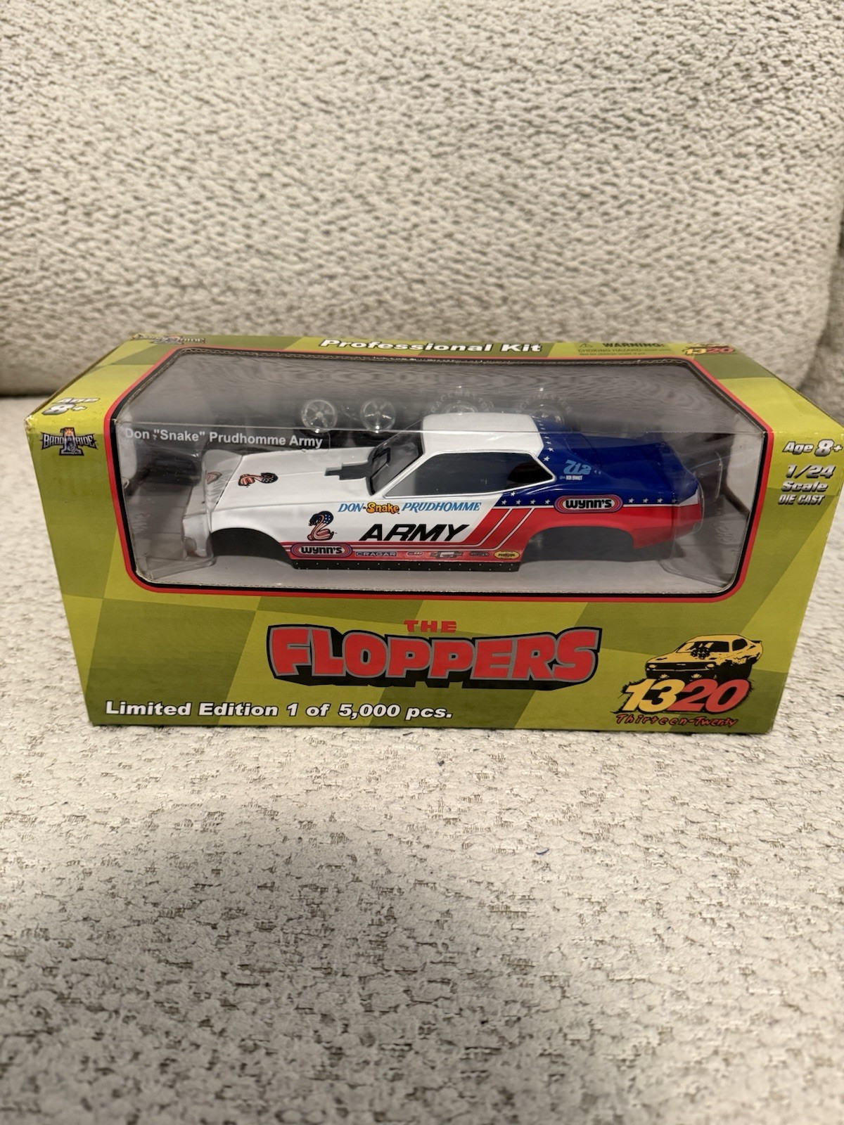 1320 THE FLOPPERS SNAKE MONGOOSE ARMY NAVY 1/24 FUNNY CARS NIB LIMITED EDITION