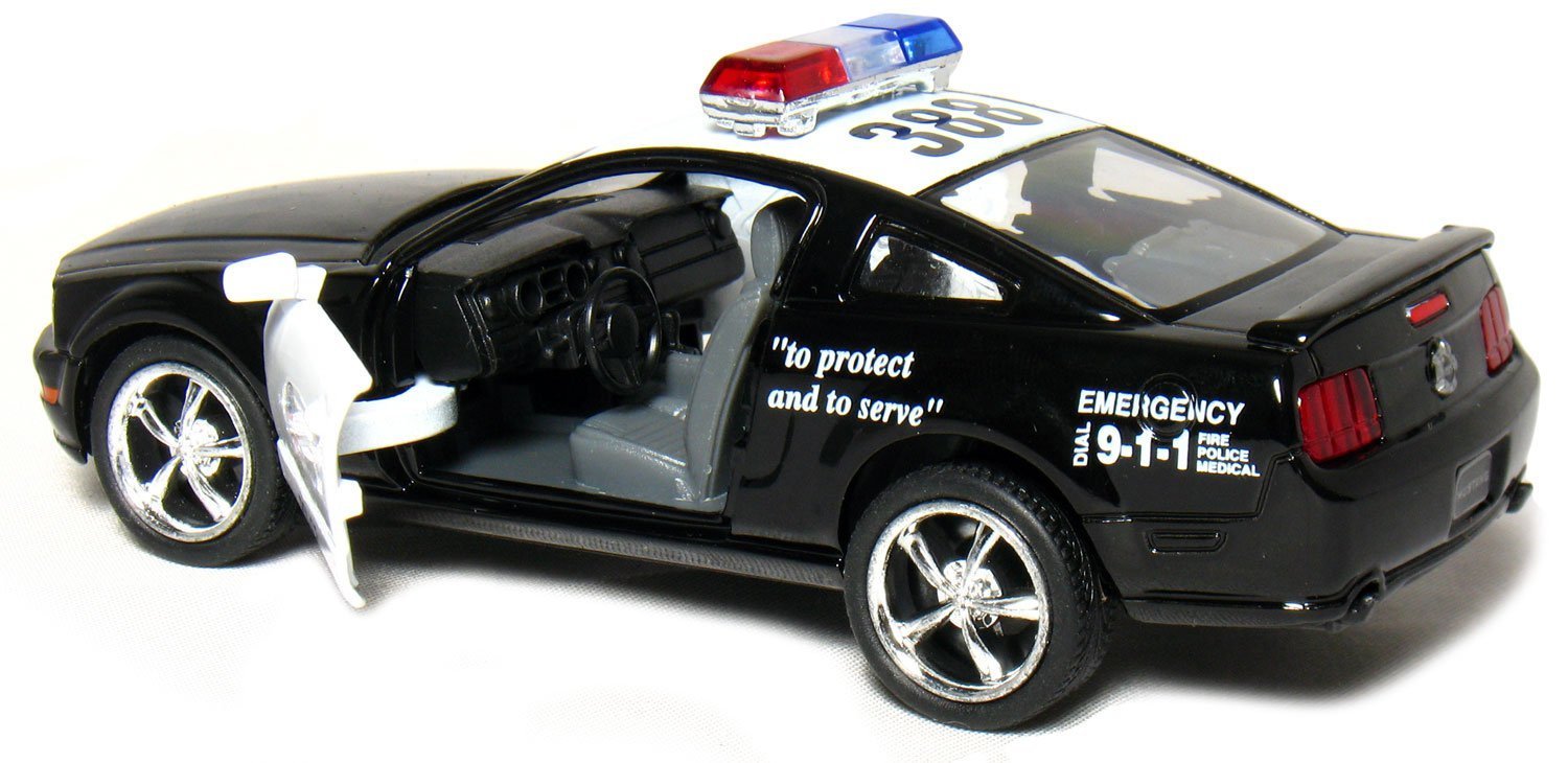 New 5″ Kinsmart 2006 Ford Mustang GT Police Car Diecast Model Toy Cop 1:38