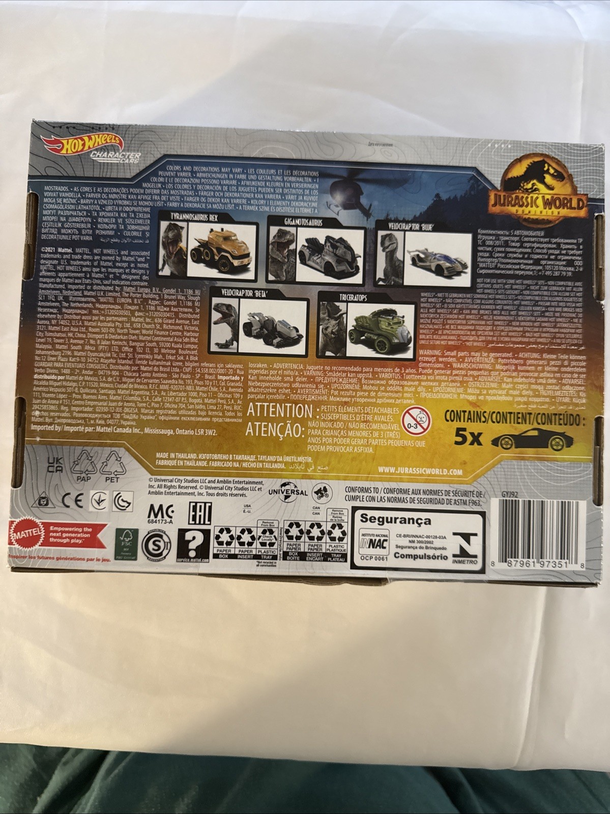Hot Wheels Jurassic World Dominion 1:64 Car Set – GYJ92 Christmas Idea