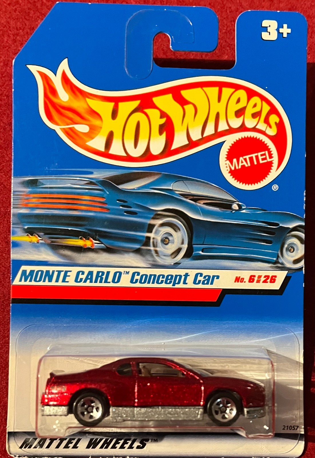 HOT WHEELS INTERNATIONAL CARD MONTE CARLO CONCEPT CAR #6126. SEE COMBINED OFFERS