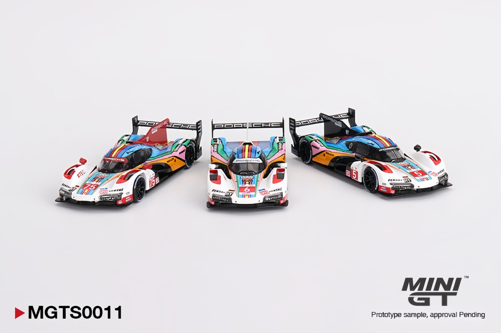 Mini GT 1:64 Porsche 963 Porsche Penske Motorsport 2023 24 Hrs of Le Mans 3 Cars