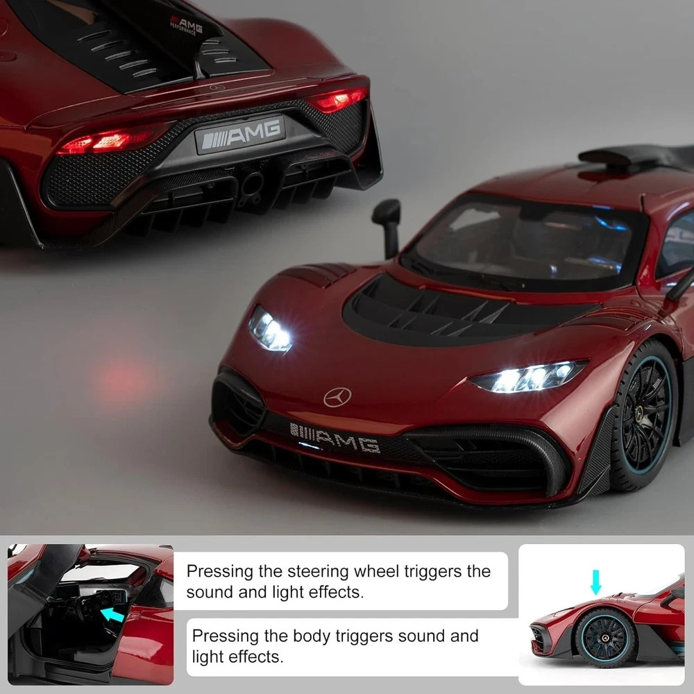 1/18 AMG ONE Die-Cast Model Car Collectible Alloy Model with Sound and Light