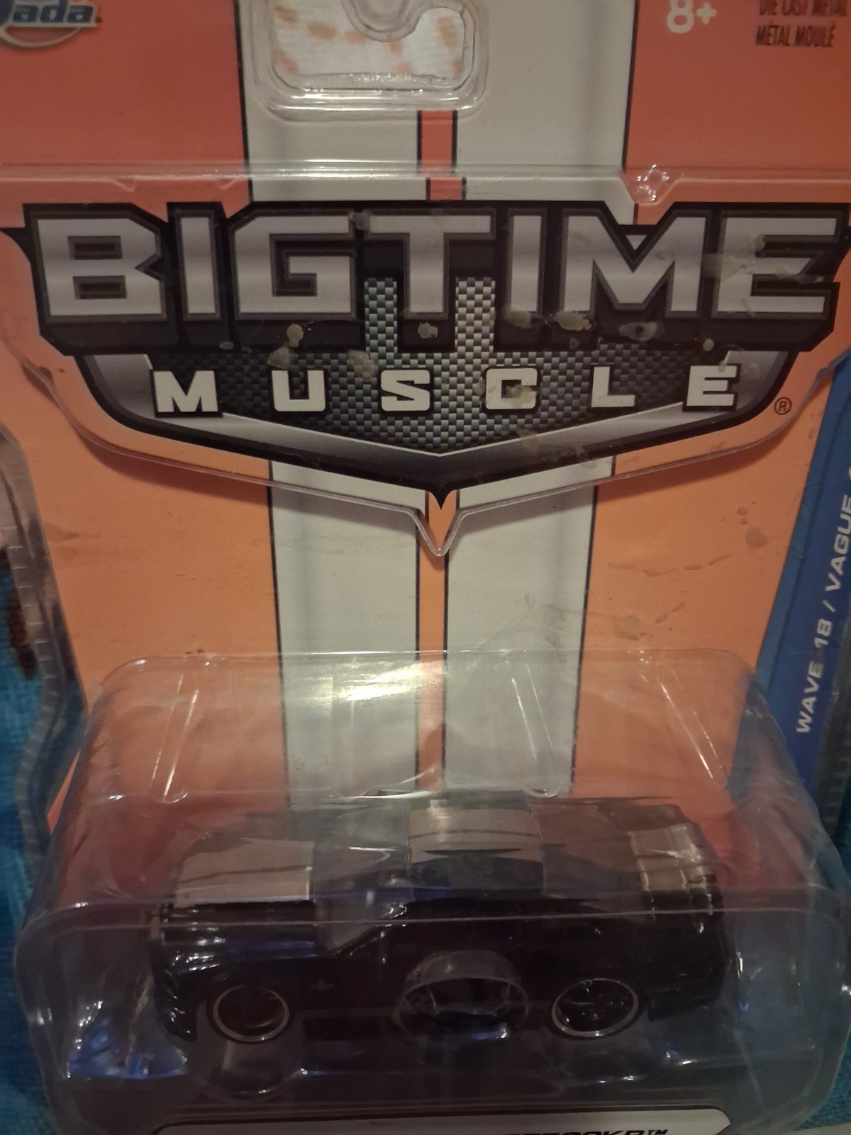 Jada Toys Bigtime Muscle 1:64 2008 Ford Shelby GT500KR Black Diecast Licensed