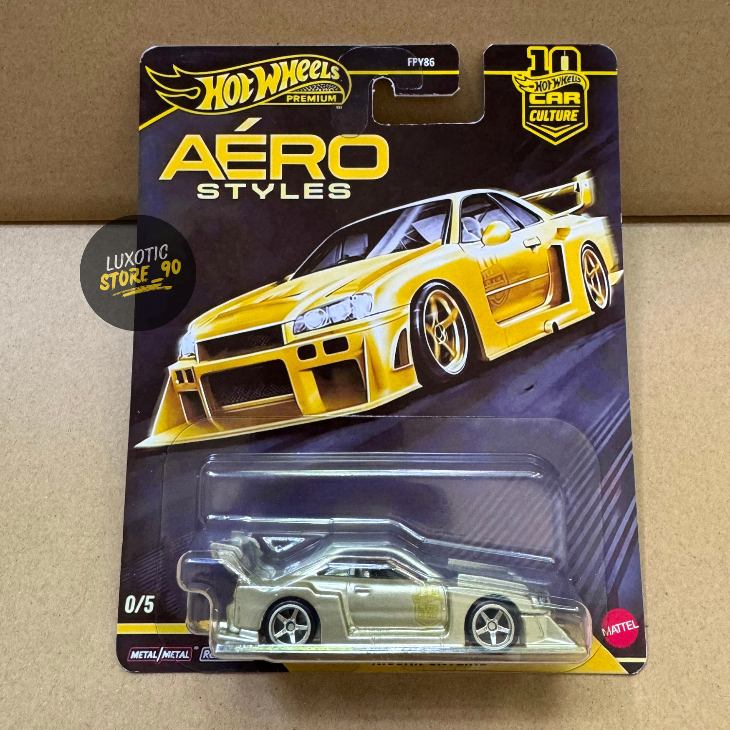Hot Wheels Aero Styles Gold LBWK LB-ER34 Super Silhouette Custom CHASE Diecast