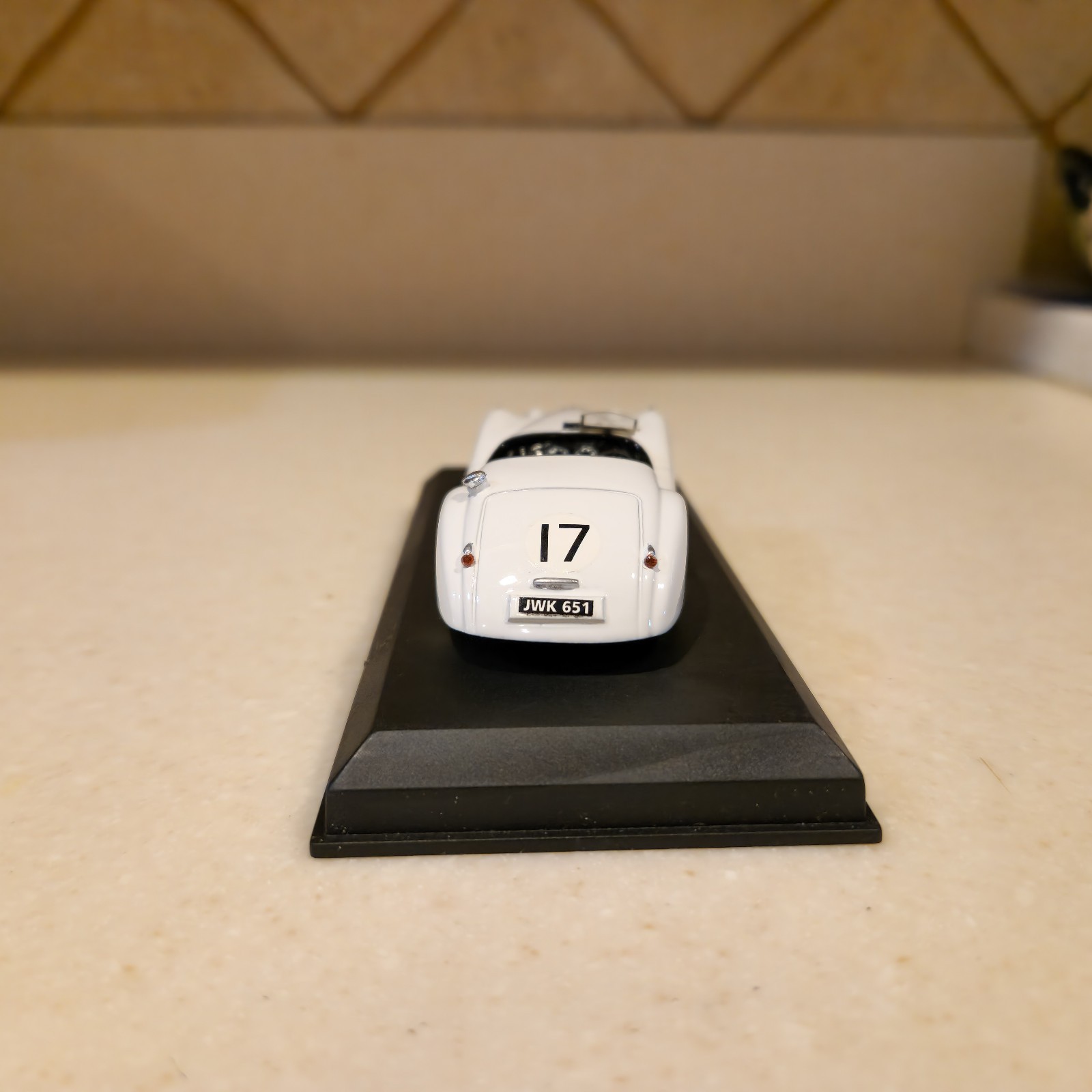 1:43 Top Model Collection 1950 Jaguar XK 120, Le Mans 1950 #17 White