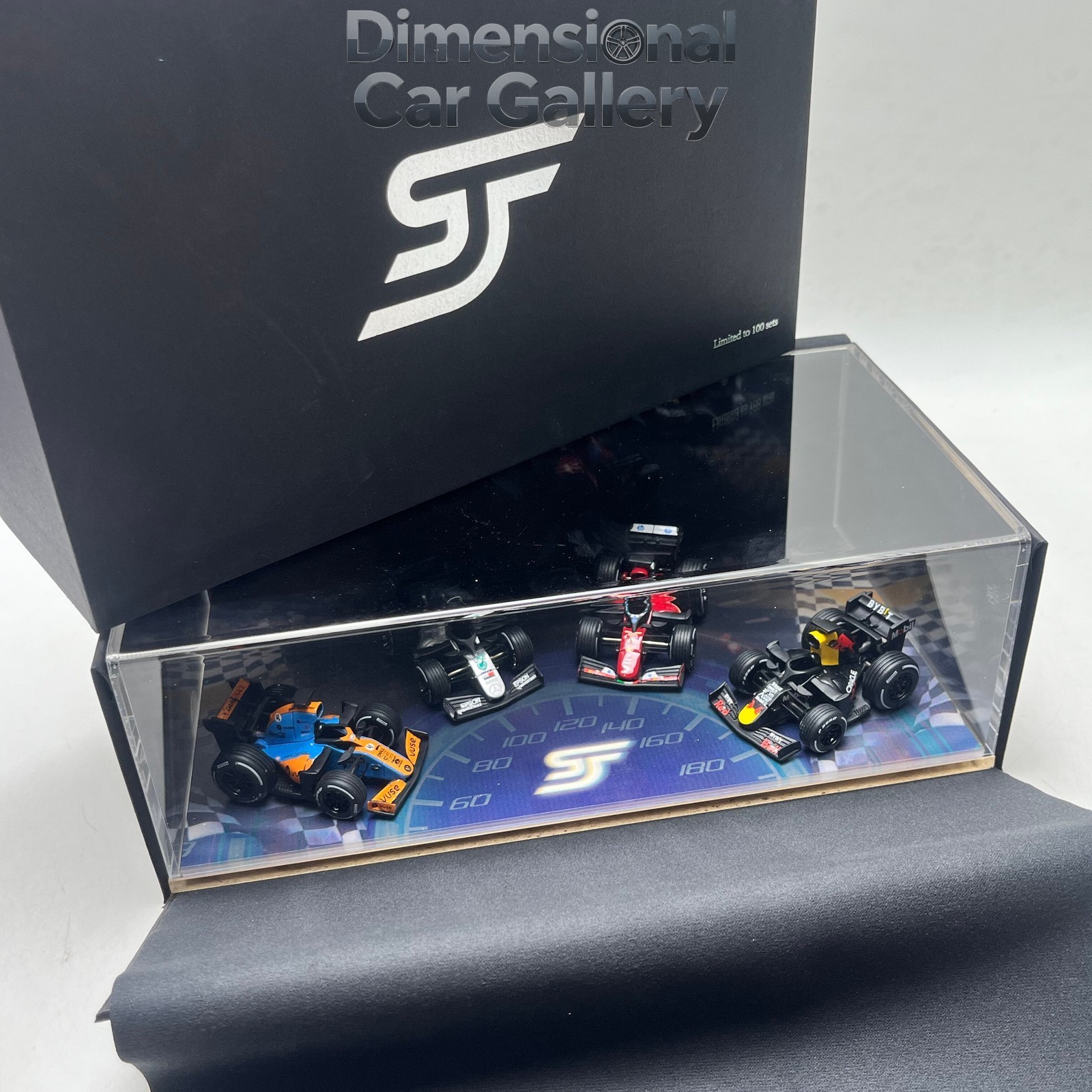 SJF 1/64 F1 Formula Q Edition, Gulf Mercedes-Benz Ferrari Egg Car, Resin Model