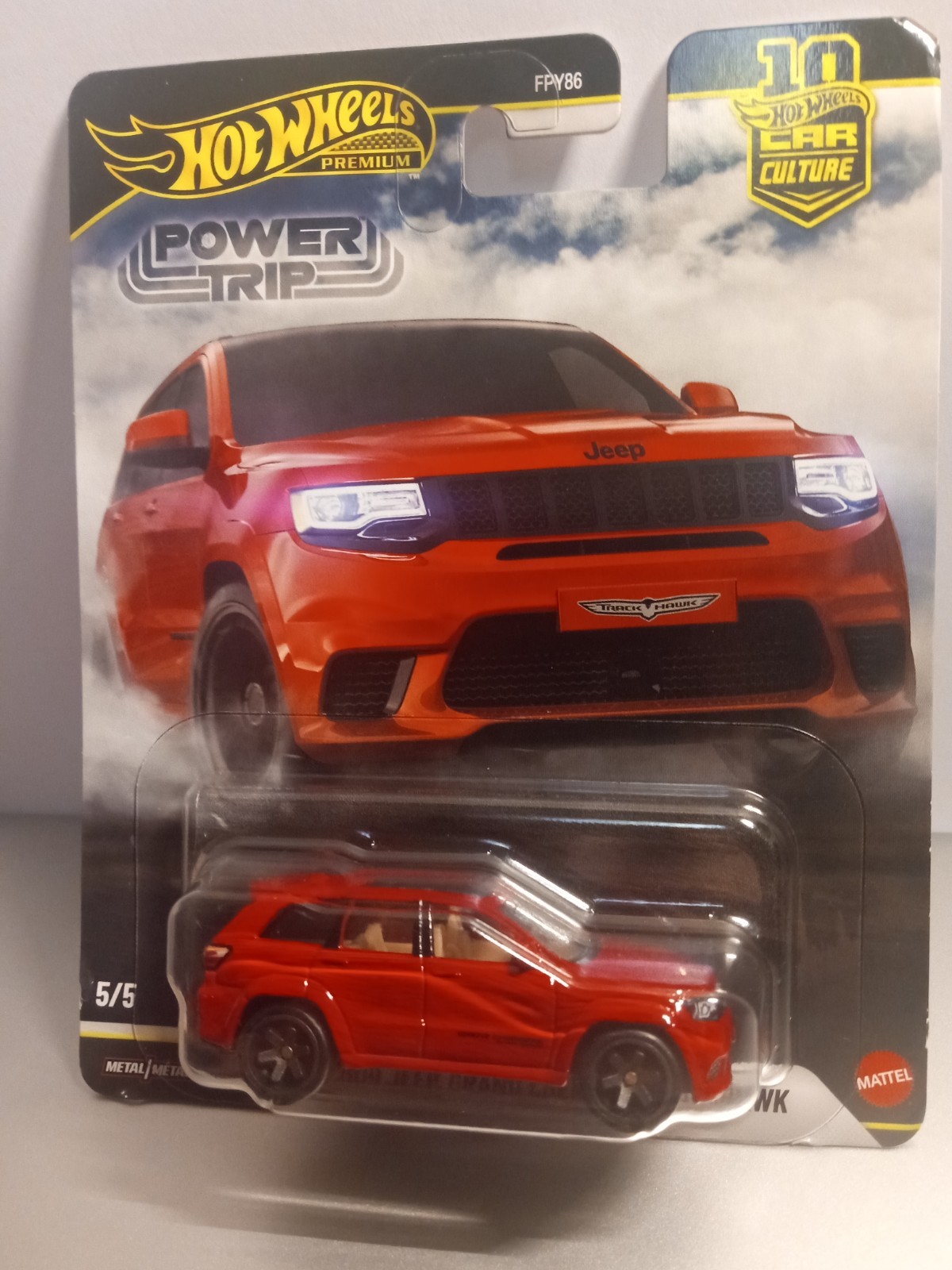 Hot Wheels Premium Power Trip 2019 Jeep Grand Cherokee Trackhawk Real Riders New