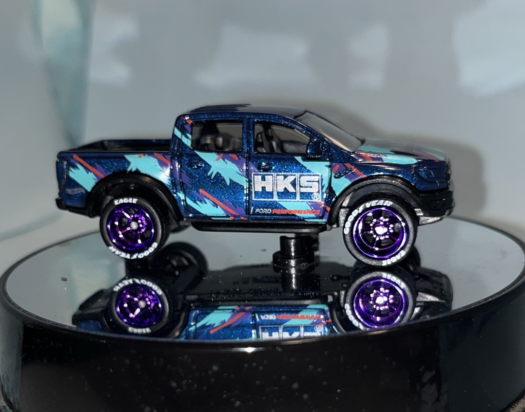 “Custom Made” Hot wheels HKS ‘19 Ford Ranger raptor HKS real riders Added!
