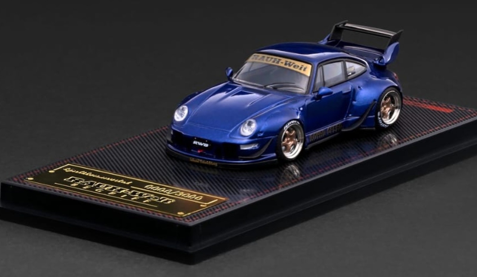 Ignition Model Porsche 993 RWB Blue Metallic TMCS Malaysia 26′ w/ Serial Number