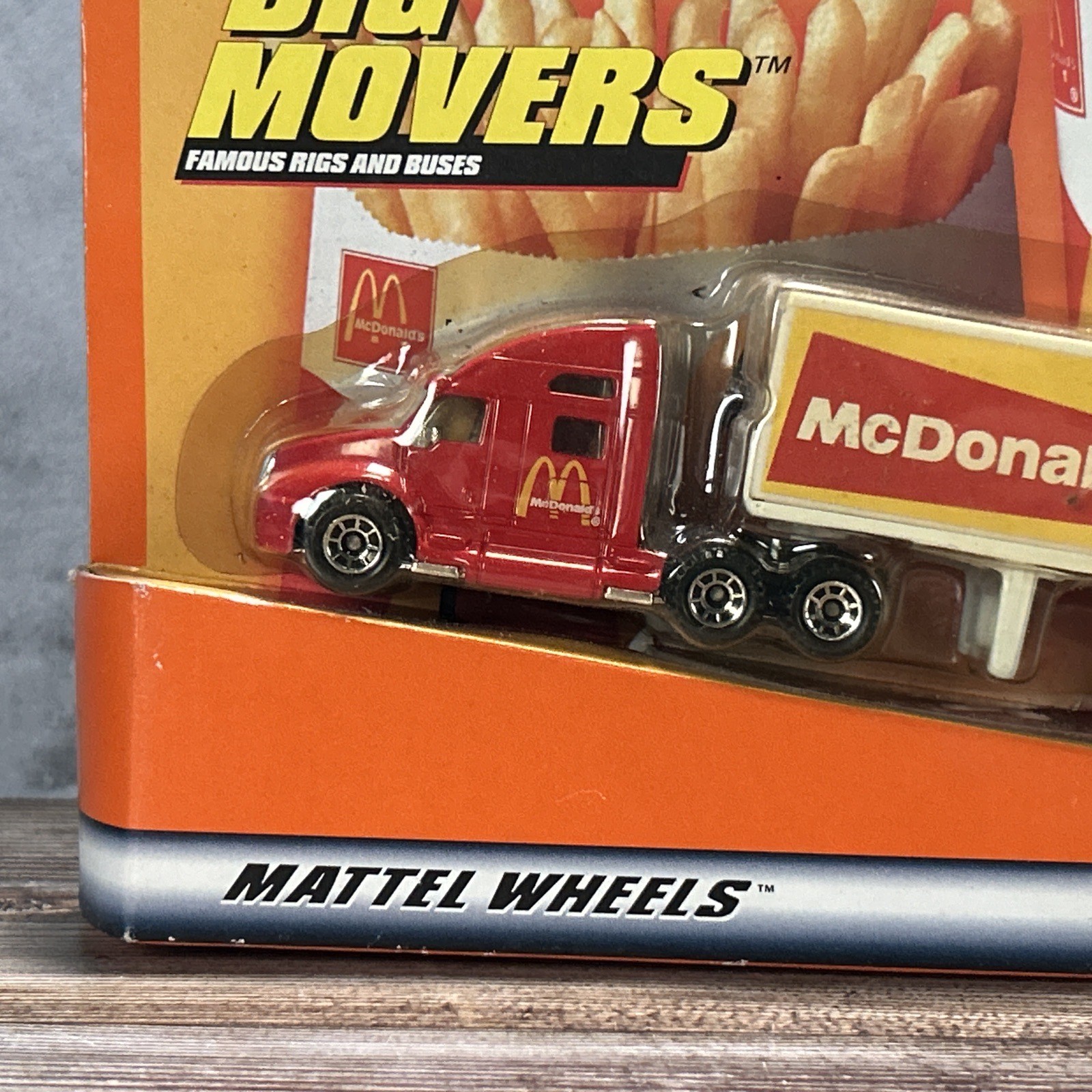 Vintage 1999 Mathbox Big Movers McDonalds Tractor Trailer Semi Truck NIP Mattel