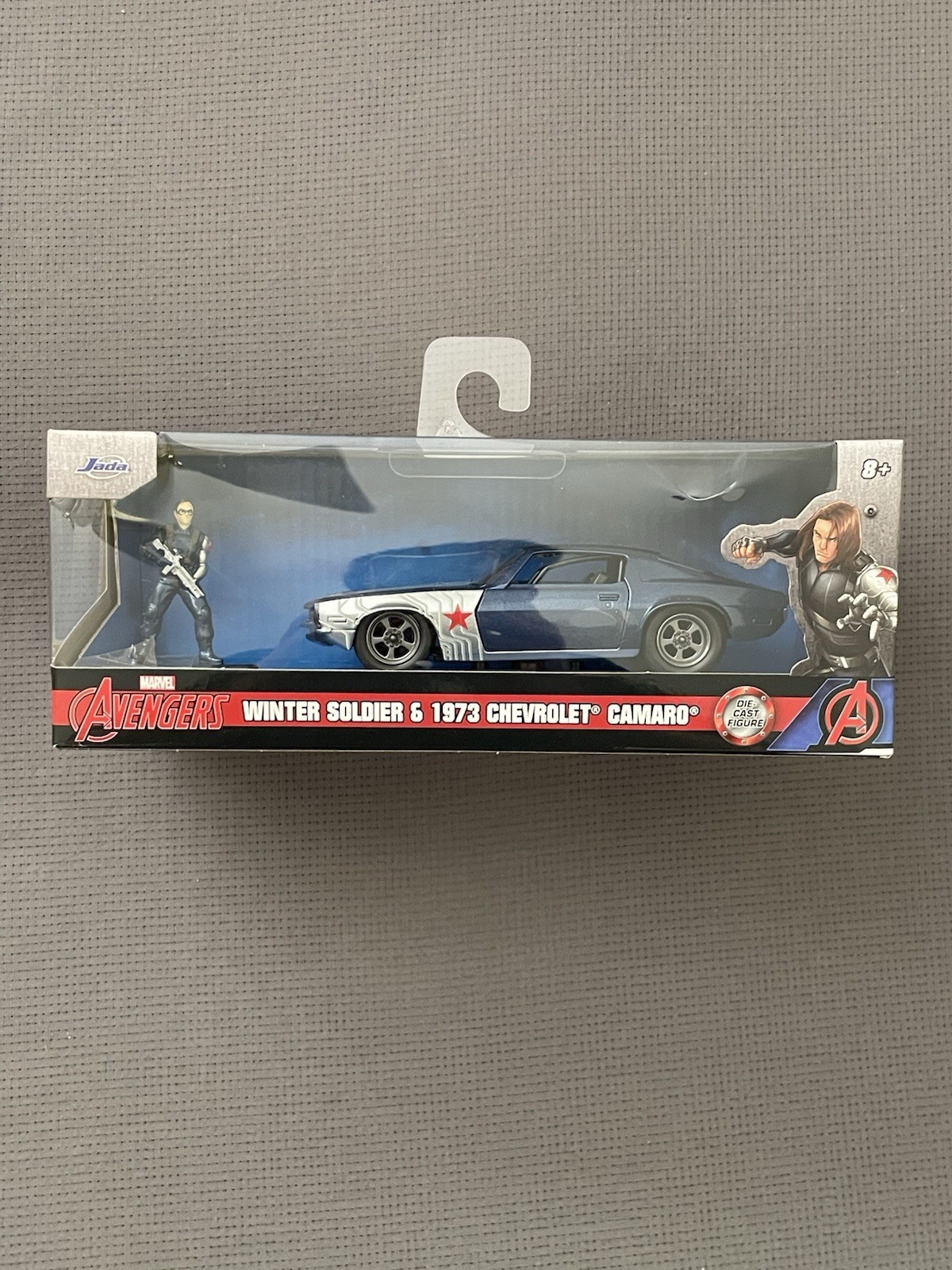 New Jada Toys Marvel Avengers Winter Soldier & 1973 Chevrolet Camaro #33073 Rare