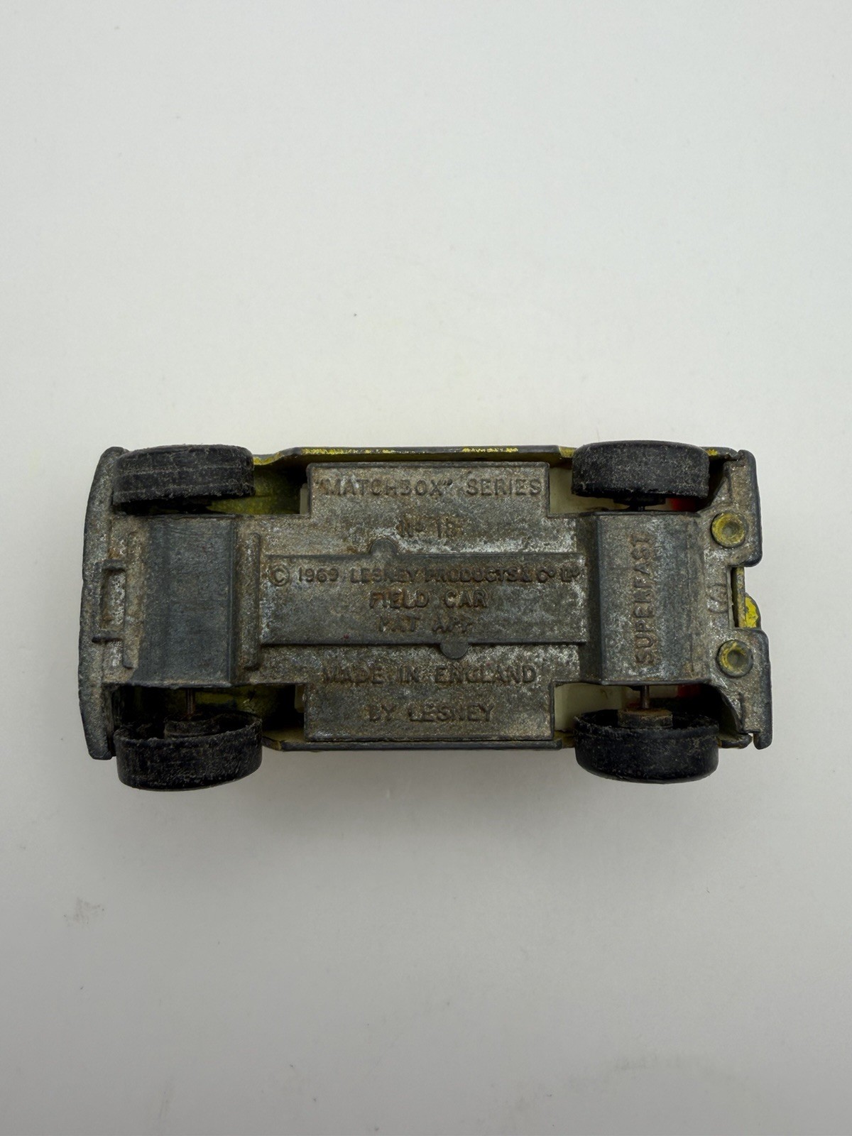 1969 Lesney Matchbox Superfast No 18 Field Car Diecast England