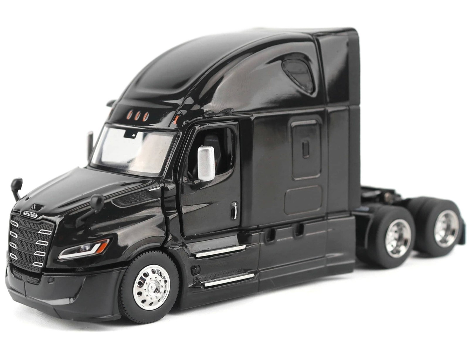 2025 FREIGHTLINER CASCADIA GEN-5 TRUCK BLACK 1/64 MODEL BY DIECAST MASTERS 71166
