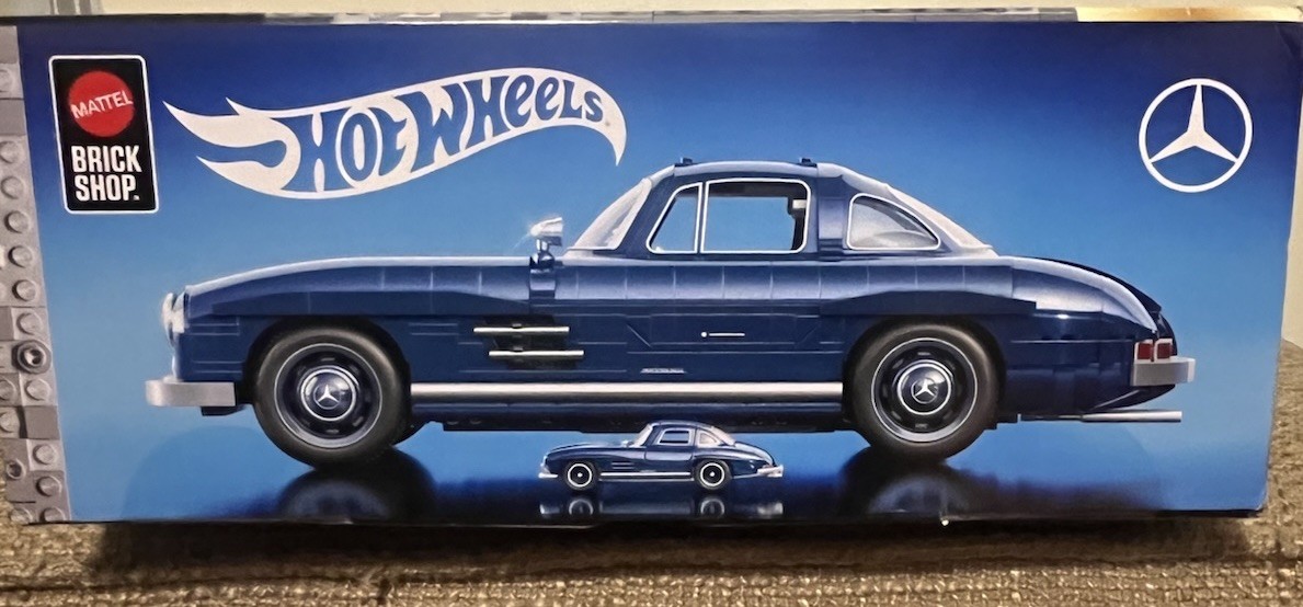 Mattel Brick Shop Hot Wheels Premium Series Building Set Mercedes-Benz 300 SL