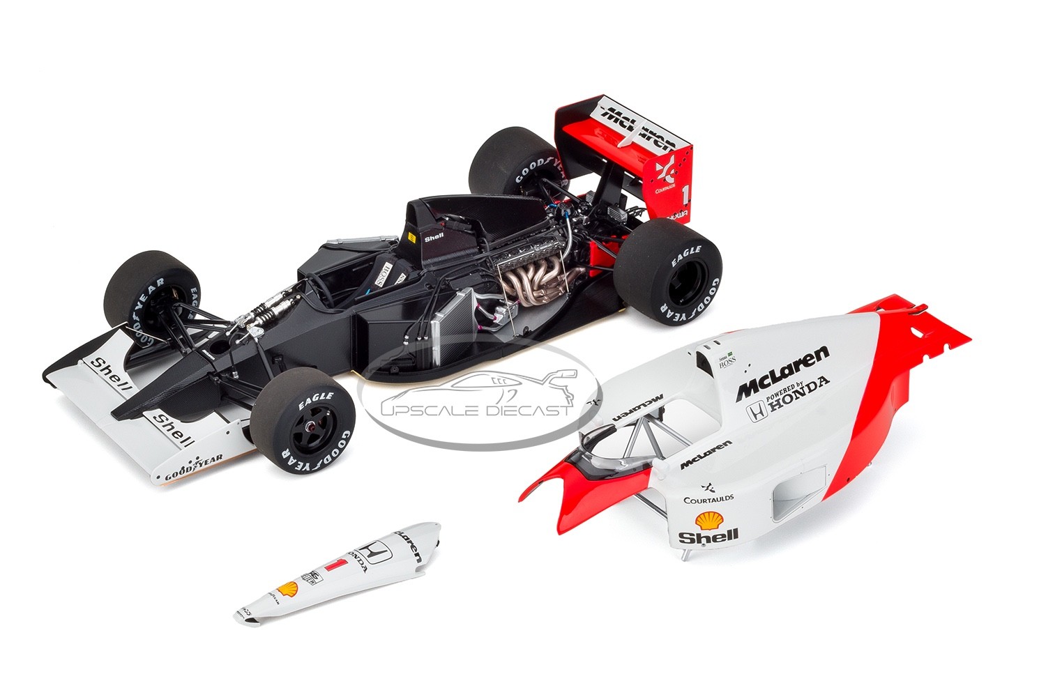 Auto Art 1/18 McLaren Honda MP4/6 w/ Logo Japanese GP Ayrton Senna 89140 New