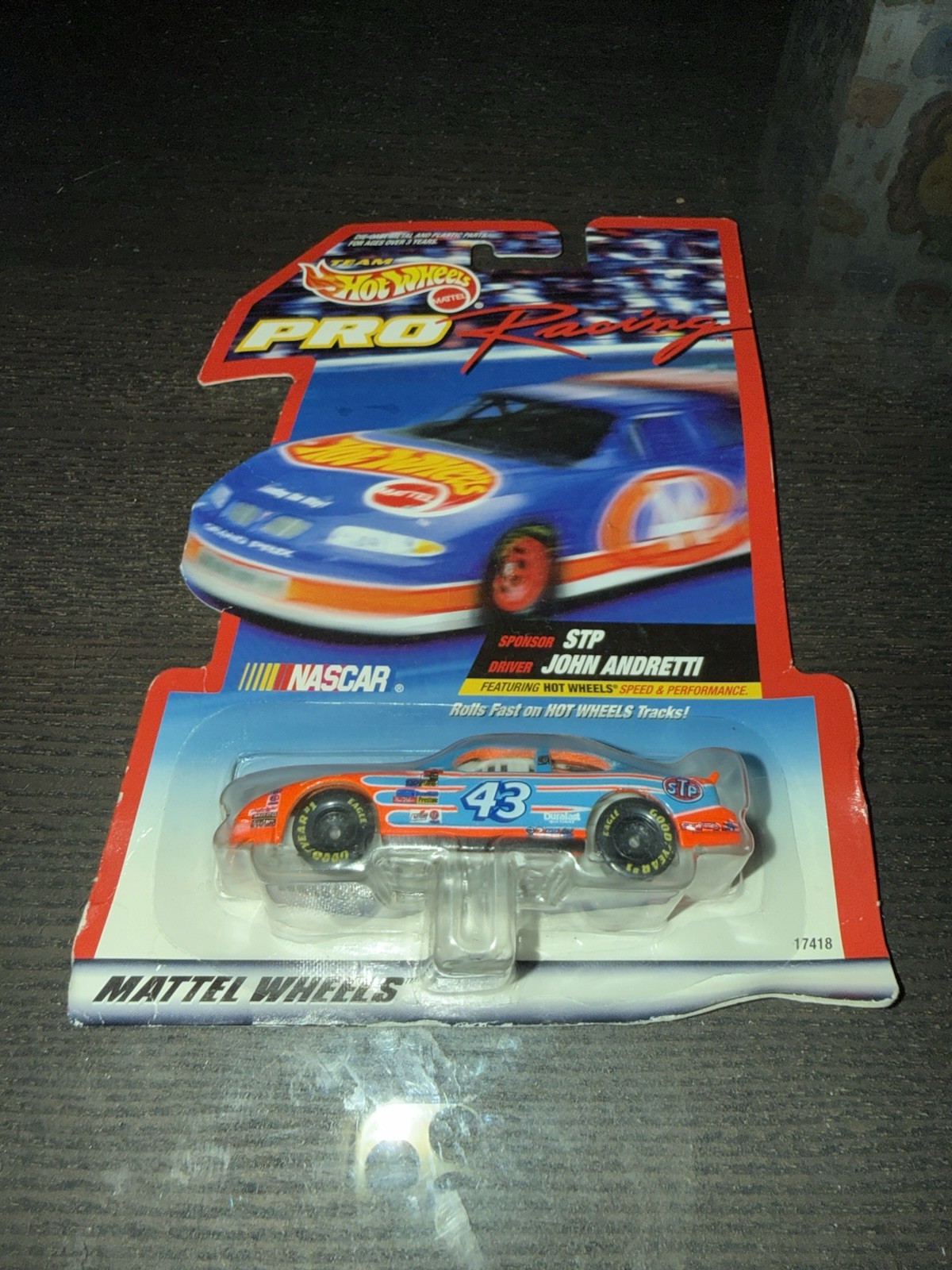 Hot Wheels NASCAR John Andretti #43 1997 Pontiac Grand Prix 1:64 Unopened